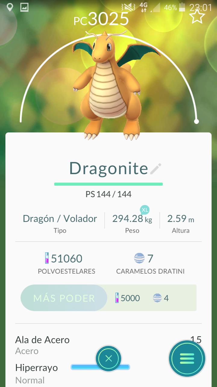 Dragonite 100% or Dragonair 93%