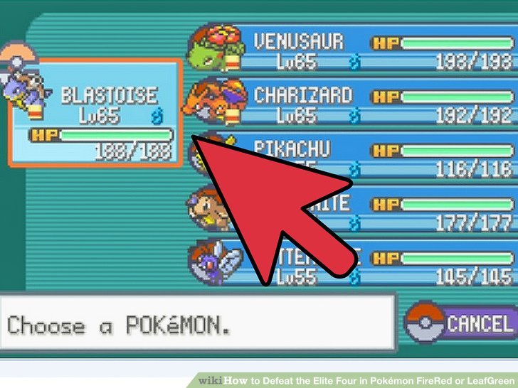 How to Defeat the Elite Four in Pokémon FireRed or LeafGreen