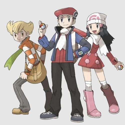 Main Characters from Pokemon Diamond &  Pearl