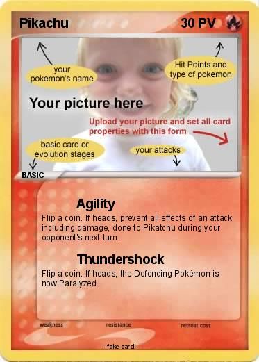 Make your own Pokemon cards.