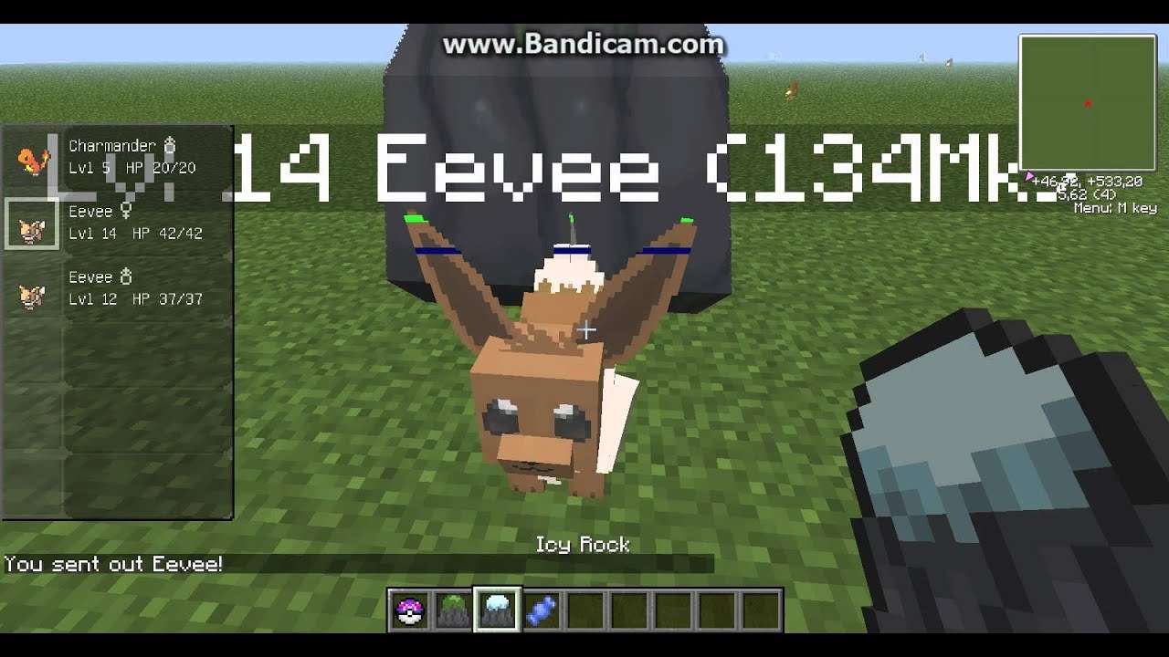 Pixelmon How to evolve eevee into Leafeon and Glaceon