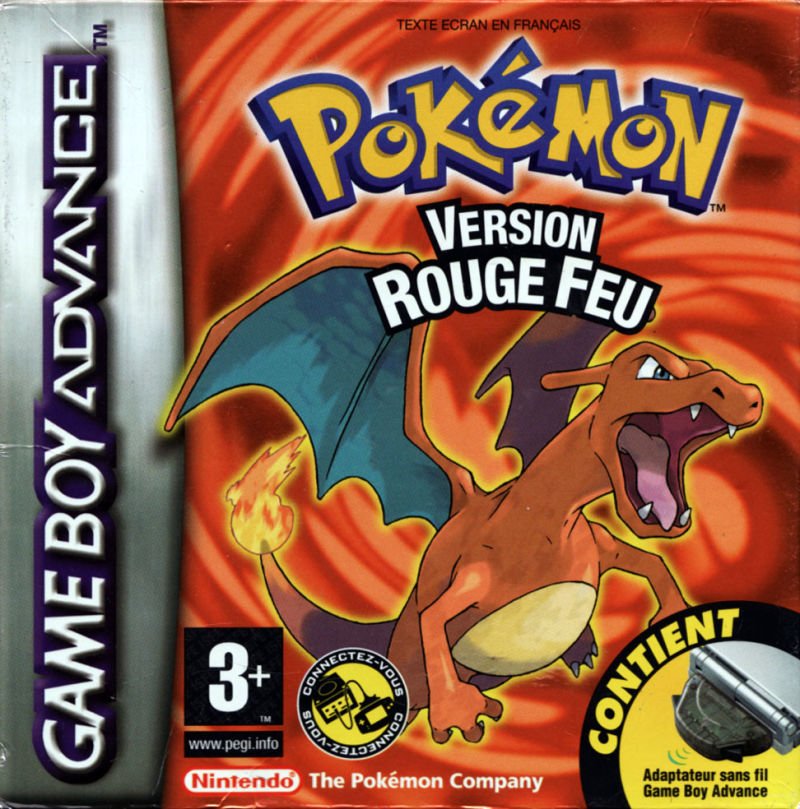 Pokémon FireRed Version (2004) Game Boy Advance box cover ...