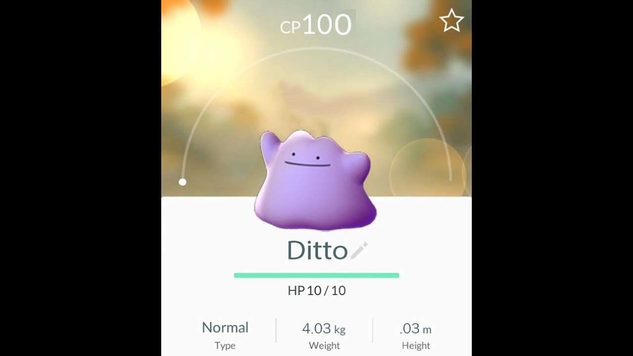 Pokemon go how to catch ditto theory