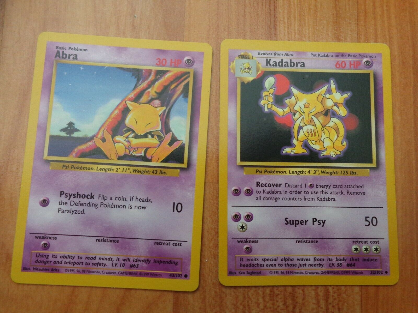 Pokemon HD: 1995 Kadabra Pokemon Card Value