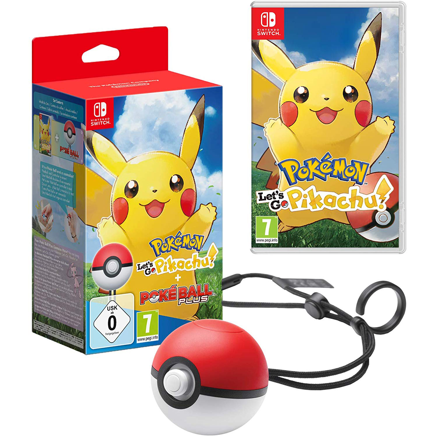 Pokémon: Let?s Go, Pikachu! w/ Poké Ball Plus Video Game ...