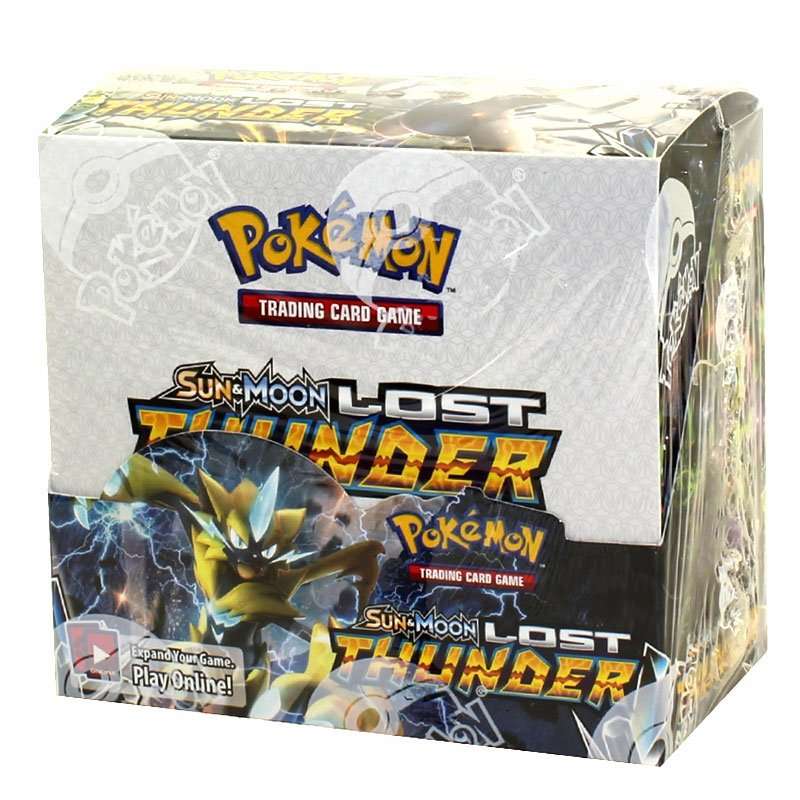 PACK OF 36 POKEMON SUN & MOON LOST THUNDER BOOSTER BOX BRAND NEW IN HAND 