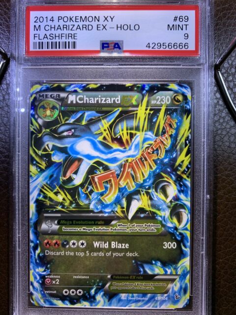 PSA 10 M Charizard EX 69/106 Flashfire XY Pokemon Card ...