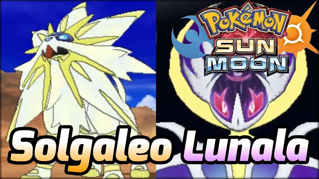 " Solgaleo"  and " Lunala"  names of Legendary Pokemon in Sun ...