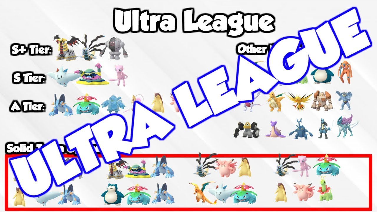 ULTRA LEAGUE META! THE BEST POKEMON &  TEAMS TO USE IN GO ...