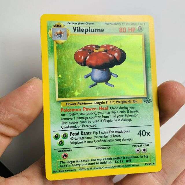 VILEPLUME 15/64 Holo Jungle Set Pokemon Card Rare WOTC ...